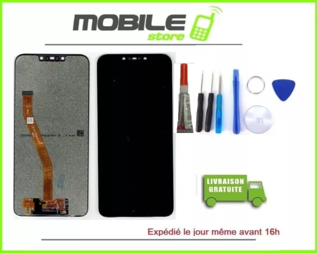 Vitre Tactile + Ecran LCD Pour Huawei Nova 3 Couleur Noir + Outils + Colle