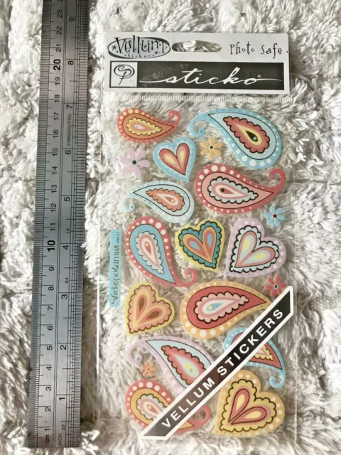 Vellum Paisley ~ Sticko Vellum Stickers ~ EK Success ~