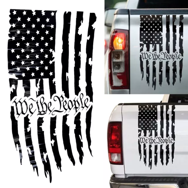 We The People USA US U.S. American Flag Tailgate Truck Vinyl Decal Sticker A3