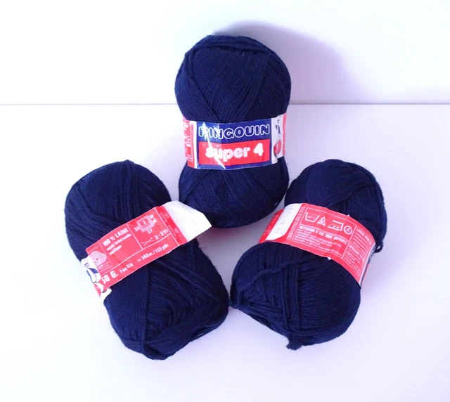 Lot De 5 Pelotes De Coton Mercerisé Pingouin N°4 - Parfait Pour Le Tricot Et Le Crochet !