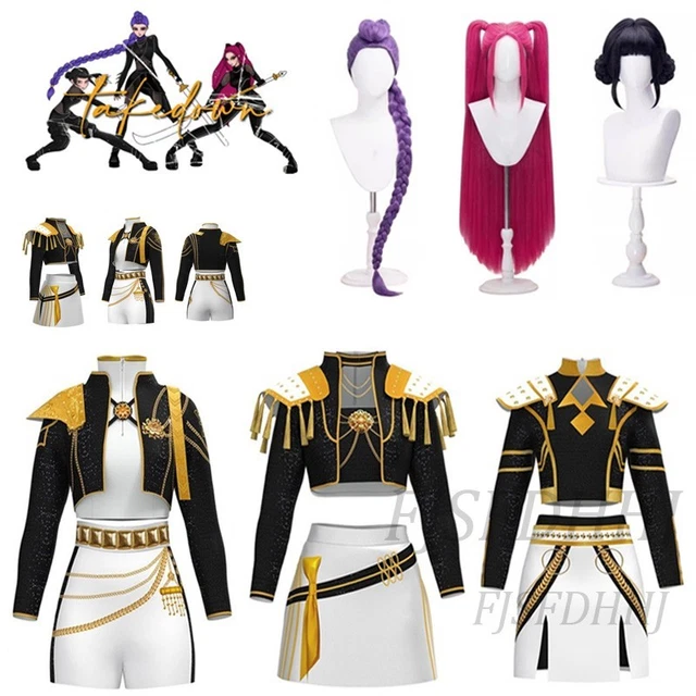 Kids Girls Anime K-Pop: Demon Hunters Mira Cosplay Costume White Uniform