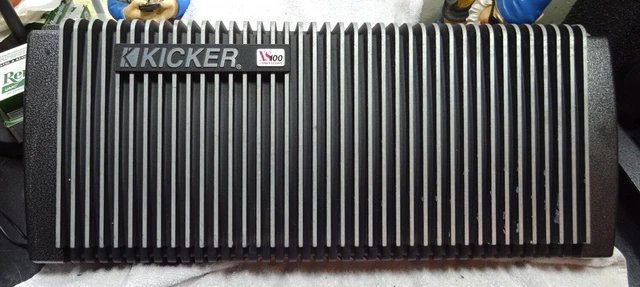 OLD SCHOOL KICKER Xs100 1000 Watt Amp With End Caps Nice Condition 