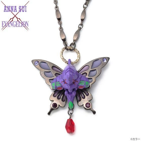 Evangelion x ANNA SUI Collaboration Unit 1 Necklace Accessory From Japan