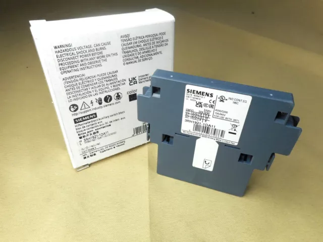 SIEMENS 3RH1921-1DA11 first lateral auxiliary switch (NIB)