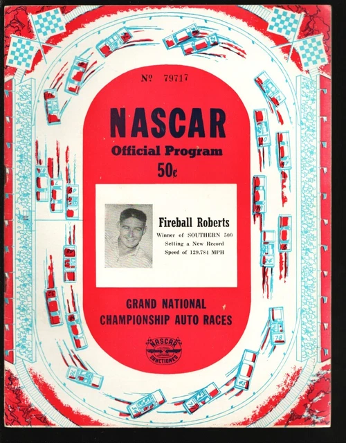 Stock Cae Ras SPORTS PUB: NASCAR Grand National Stock Car Races Season Program-1963 ...