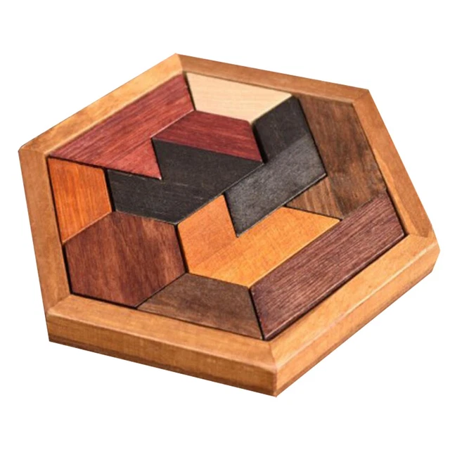 FRCOLOR 2pcs Shape Wooden Puzzle For Cognitive