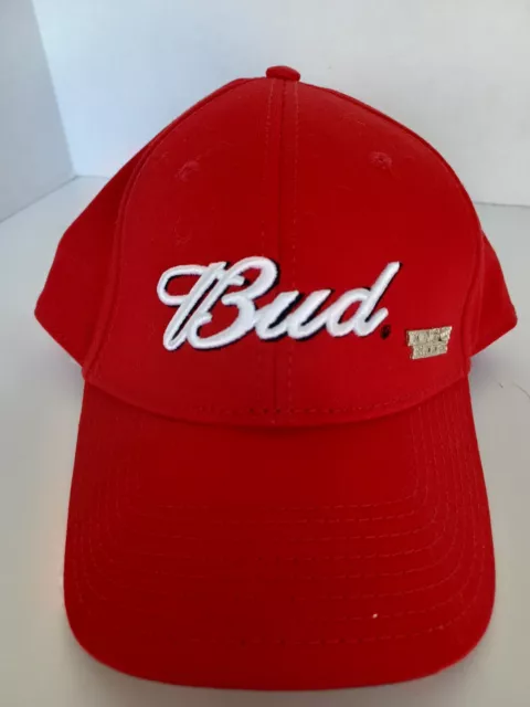 Vintage Budweiser Baseball Hat Cap Adjustable Strap Red The Game  Embroidered
