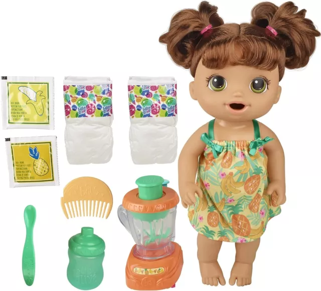 Baby Alive Magical Mixer Baby Doll Tropical Treat with Blender Accessories, Dri