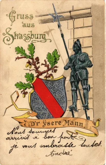 CPA AK STRASBOURG - STRASSBURG - D'R Ysere Mann (387038)