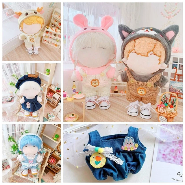 DIY Toy Accessories 20cm Doll Clothes Suspender Pants Plush Overalls Clothing