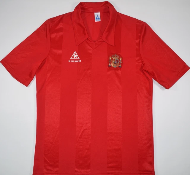 1984 1986 SPAIN LE Coq Sport Home Futbol Camisa Talla XL EUR 418 99 PicClick ES