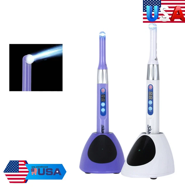 Dental Wireless LED Curing Light Lamp 1 Second Curing 1600mW