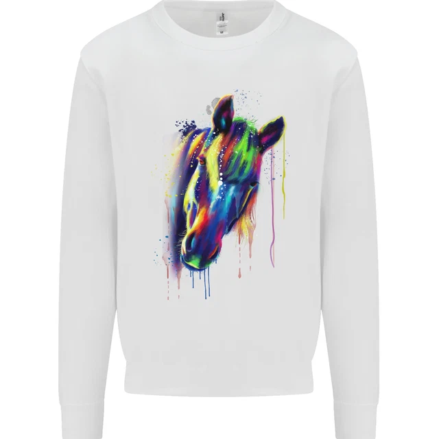 Watercolour Horse Kids Sweatshirt Jumper