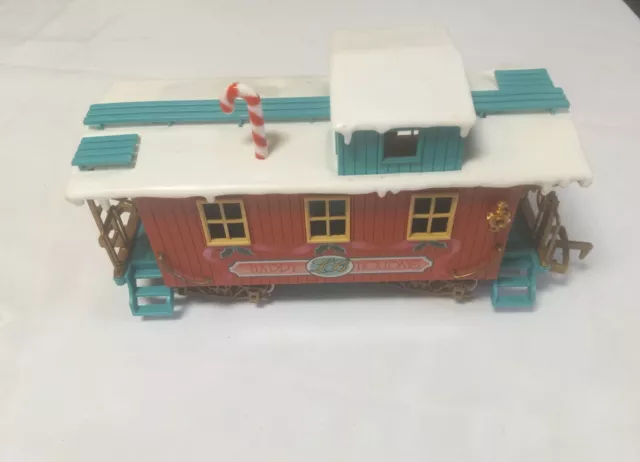 Vintage New Bright Logger Bears Express G Scale Christmas Caboose Train 1986