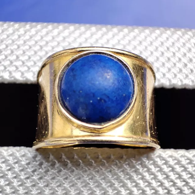 Gelbgold , Ring , mit blauen Stein , Gold 585