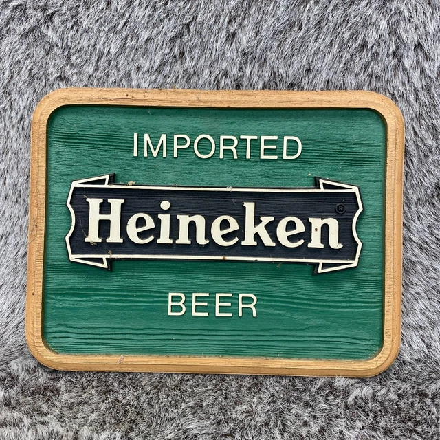 Vintage Heineken Imported Beer Sign 1984 Hardened Foam