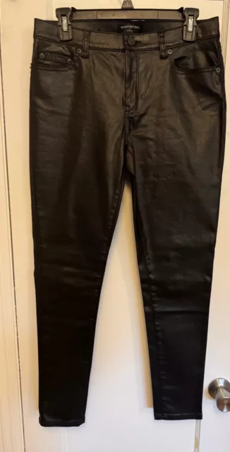 Banana Republic Slim Fit  Faux Leather Pants Women's Size 4 regular Black