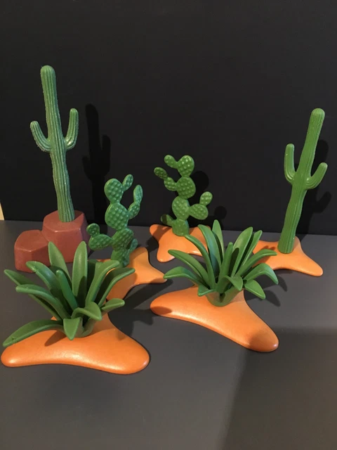 Playmobil Décor Cactus Western - Réf. 15373 - Occasion - Pour Compléter Ton Monde Playmobil