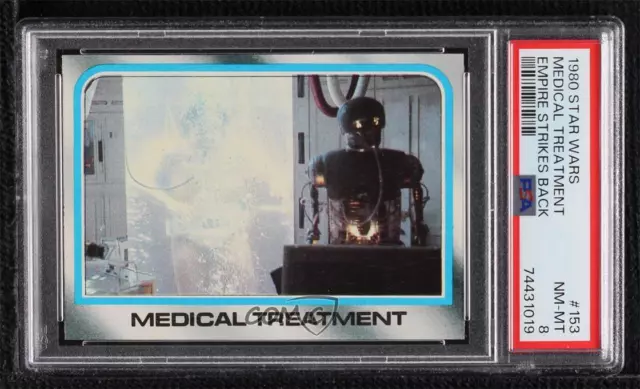 1980 Topps Star Wars: The Empire Strikes Back Medical Treatment #153 PSA 8 0f9x