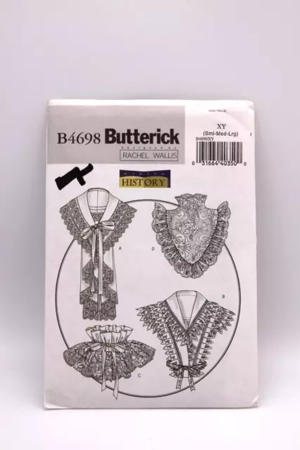 Butterick Pattern B4698--Misses' Edwardian Collars--Adult Size XY-US S-L