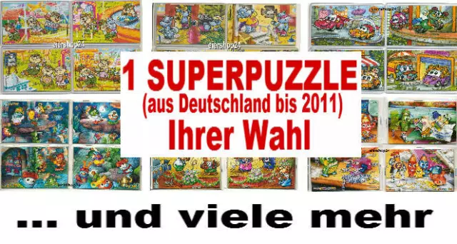 1 SUPERPUZZLE Deutschland bis 2011 Ihrer Wahl inkl. aller BPZ von Ferrero