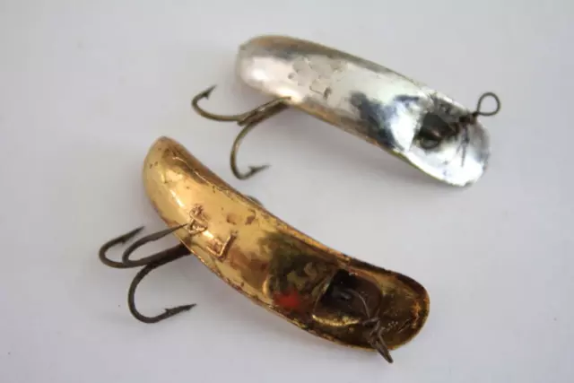 VINTAGE HELIN FLATFISH Lures Trout Fishing Lures x 2 Fly Rod Size