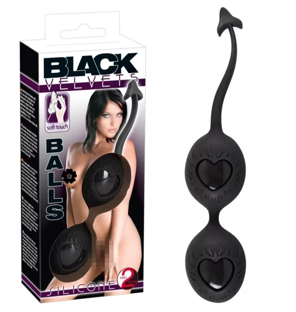 Sex Toys Palline anali_vaginali Black Velvets Balls Silicone Sfere Geisha Hot