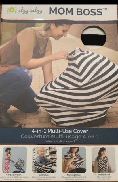 Itzy Ritzy 4-in-1 Cover for Nursing, Car Seat, & Shopping Cart & Infinity Scarf