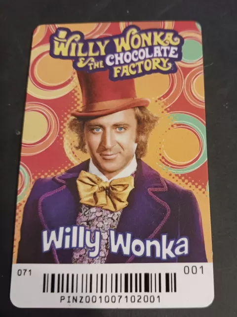 Willy Wonka & The Chocolate Factory  Pusher Coin Arcade Game Card #1 #2 #5 #8