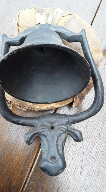  Cast Iron Antique Farm Dinner Bell or Door Bell.