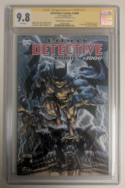 DETECTIVE COMICS #1000 CGC 9.8 SS Signed Neal Adams - Store Variant A
