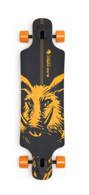 BLACK FOREST DRIFTER  36" ORANGE-Komplett Skateboard Longboard- Ahorn aus Kanada