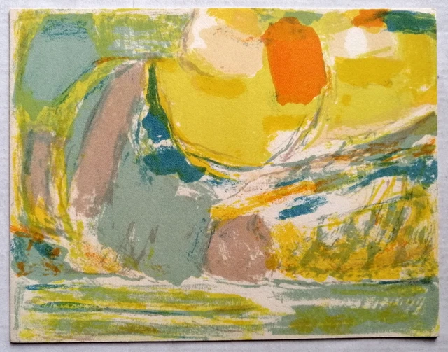 CHAFIK ABBOUD - lithographie originale pour carte de vœux - 1963