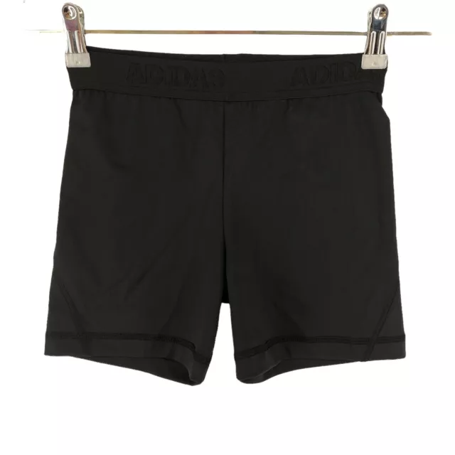 Adidas Climalite Ragazze Nero Tech Fit Pantaloncini Taglia 11 - 12 Anni