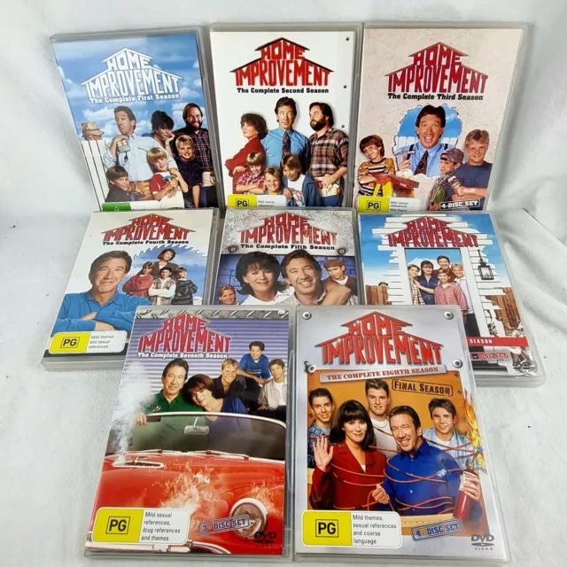 HOME IMPROVEMENT Complete Seasons 1-8 DVD Set 28 Discs Region 4 PAL Tim Allen