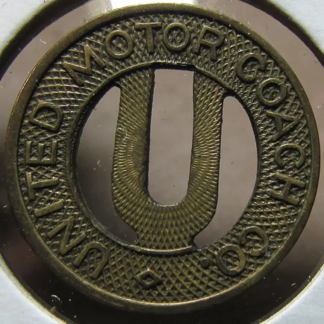 1945 United Motor Coach Co. Des Plaines, IL Transit Bus Token - Illinois Ill.