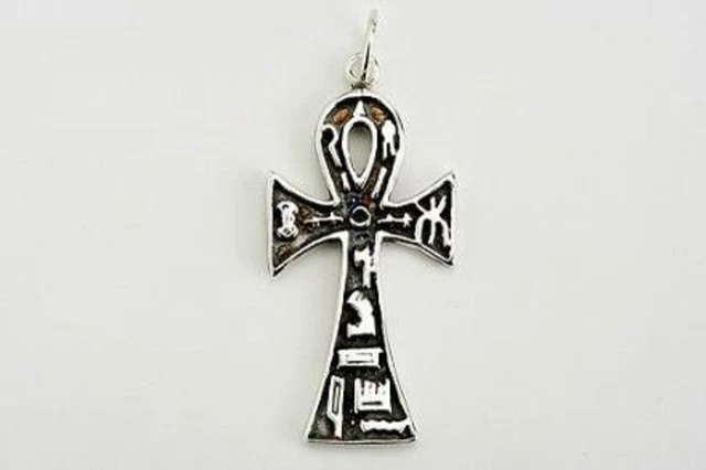 Armonia Eterna - Ciondolo Ankh In Argento Sterling 925 Rodiato - Foto 3
