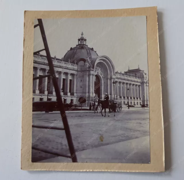 Photo Paris Petit Palais et Dragon Vintage Print début XX siècle