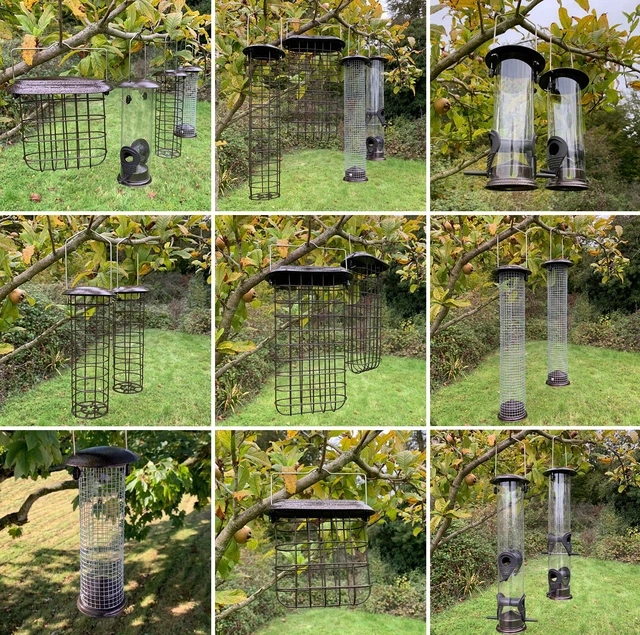 WILD GARDEN BIRD Feeders Seed Suet Nut Bird Bath Tray Large Metal Heavy