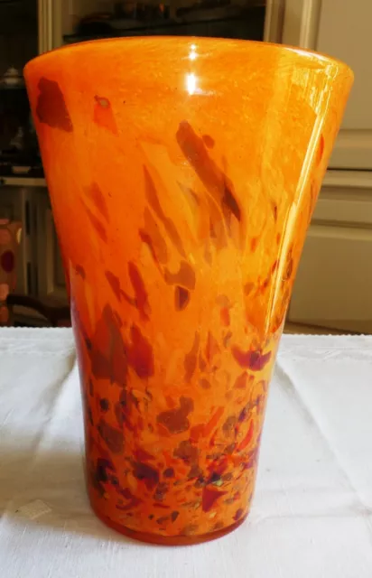 Grand Et Beau Vase En Verre De Soizy Ecole Essone