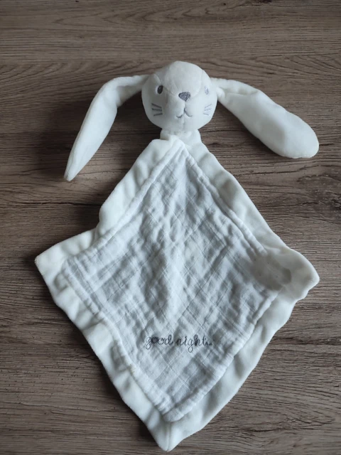 Doudou Plat Lange Lapin Blanc Good Night Simba Toys Kiabi