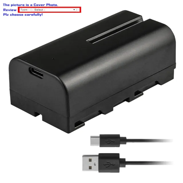 Kastar NP-F570T USB-C Battery for Sony HXR-MC1500 HXR-MC2000 HXR-MC2500 HXRNX100