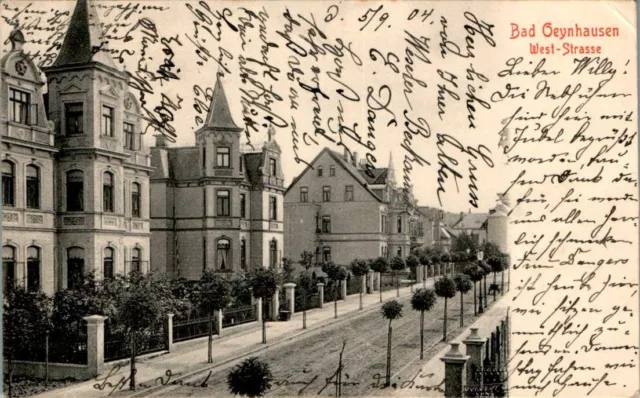 Ak Gruss Aus Bad Oeynhausen Kr. Minden Lübbecke West Strasse 1904 Westfalen