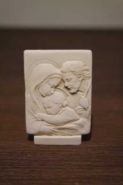 Miniatur der Heiligen Familie, Maria, Josef, Christus