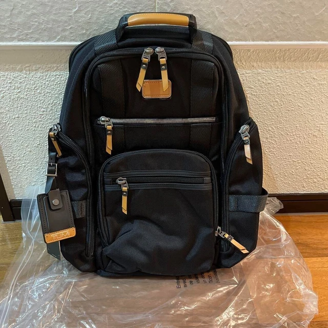 "TUMI Alpha Shepard Deluxe Briefpack Navy: Ballistic Nylon, Fits 15in Laptop F/S