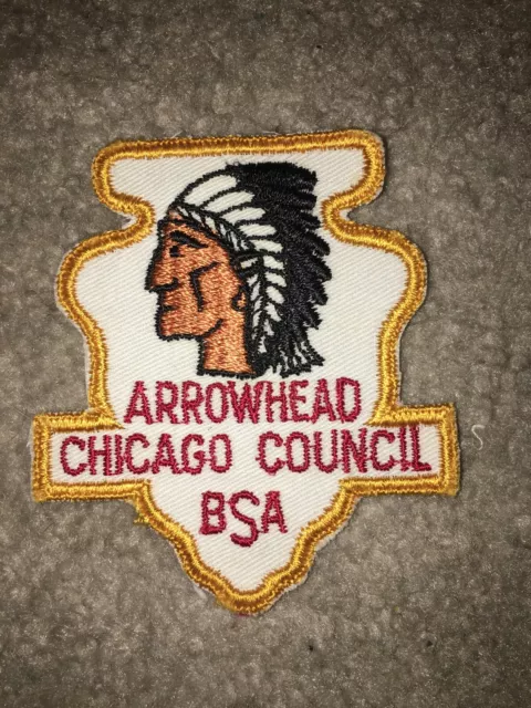 Boy Scout BSA Chicago Illinois Shape Arrowhead District DP CP Council Patch