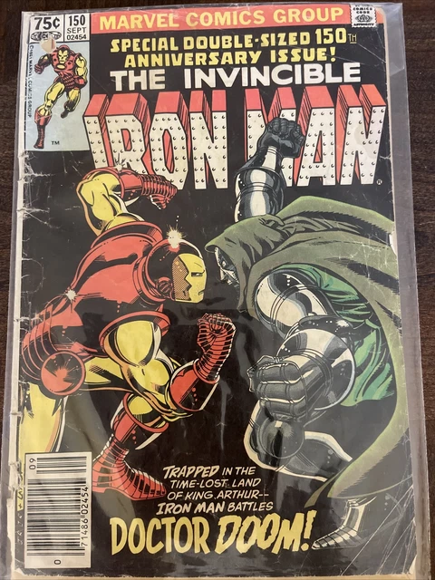 THE INVINCIBLE IRON MAN #150 COMIC 1st IRON MAN, DR DOOM BATTLE COVER,KEY POOR