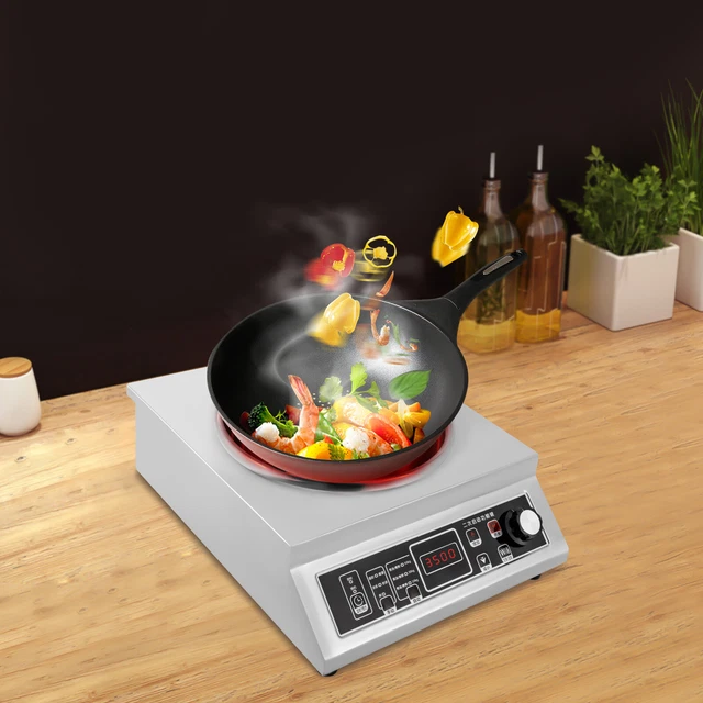 COMMERCIAL CONCAVE INDUCTION Cooker Cooktop Electric Wok Burner Stove