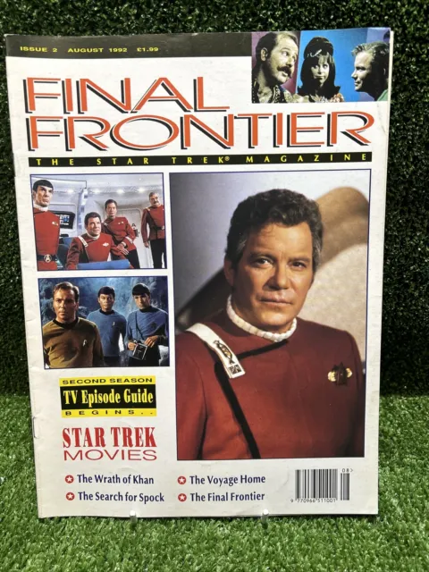 Final Frontier Star Trek Magazine 1992 Issue Number 2 Spock Kirk Mancave