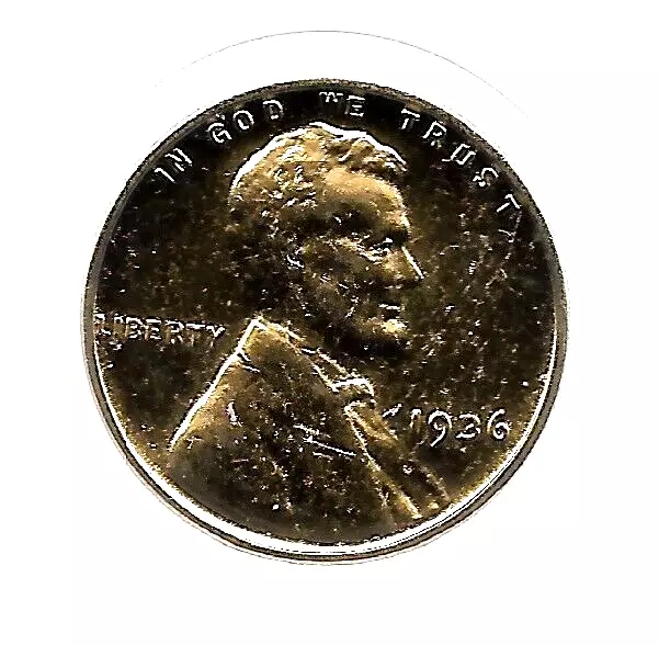 1936 US Liberty Lincoln Gold Cent Penny Great Depression Collection Coin LOT:55